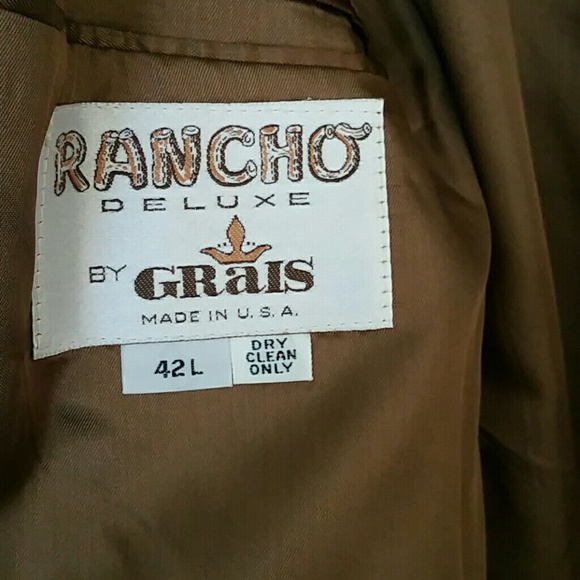 VTG Rancho Deluxe by Grais Western Coat Size 42L - Picture 4 of 4